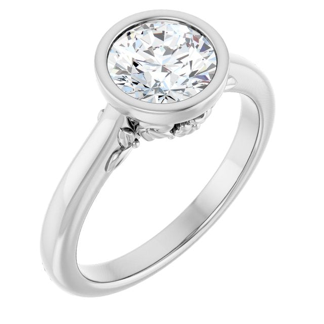 Bezel-Set Engagement Ring