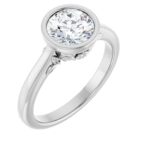 Bezel-Set Engagement Ring