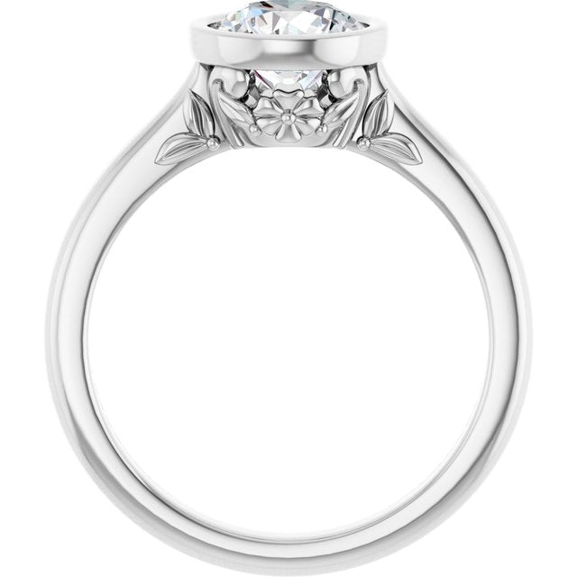 Bezel-Set Engagement Ring