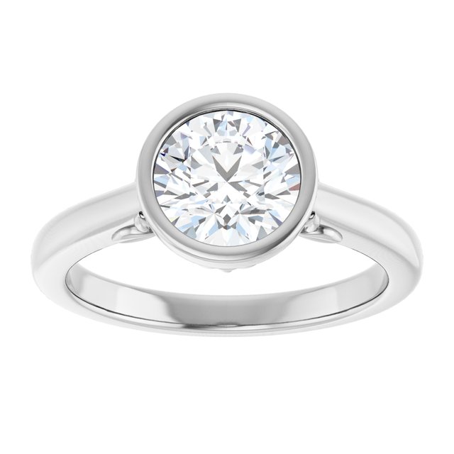 Bezel-Set Engagement Ring