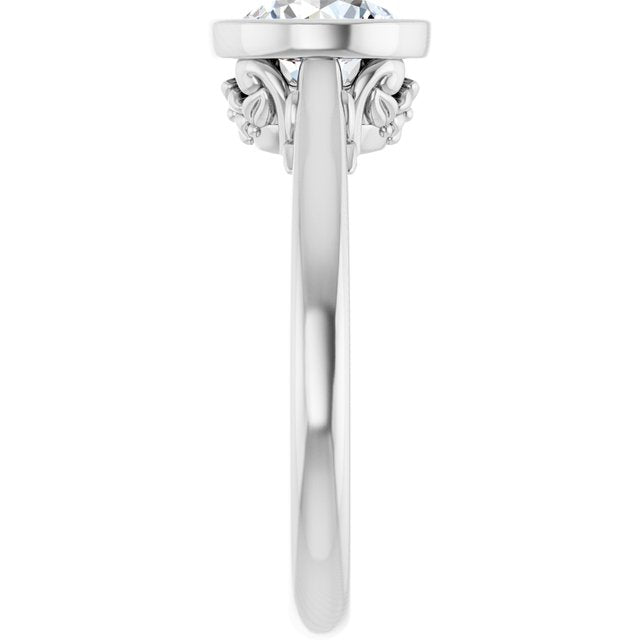 Bezel-Set Engagement Ring