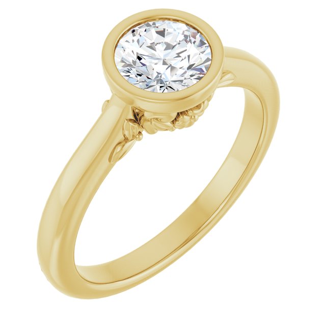 Bezel-Set Engagement Ring