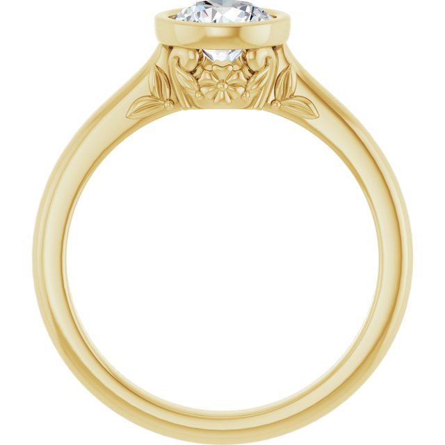 Bezel-Set Engagement Ring