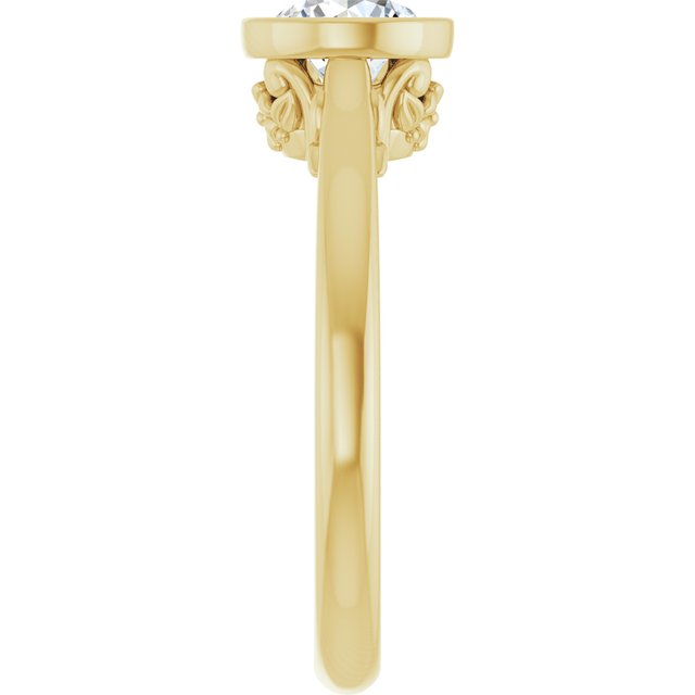 Bezel-Set Engagement Ring