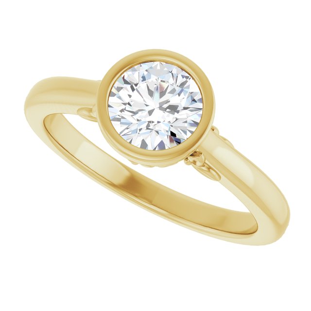 Bezel-Set Engagement Ring