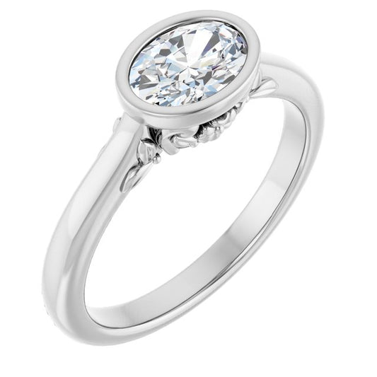 Bezel-Set Engagement Ring