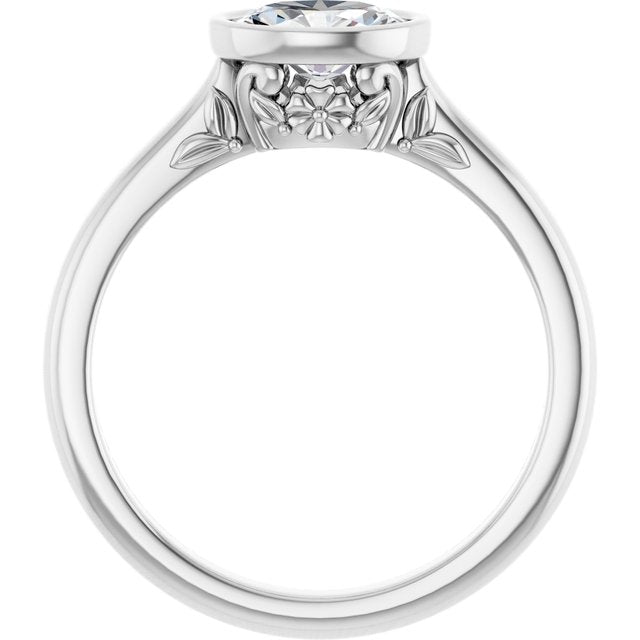 Bezel-Set Engagement Ring