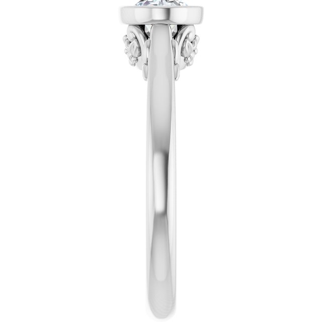Bezel-Set Engagement Ring