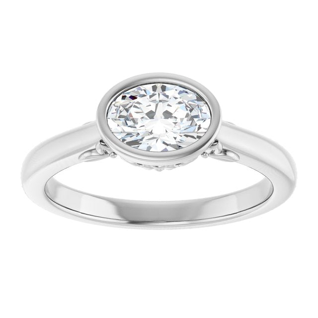 Bezel-Set Engagement Ring