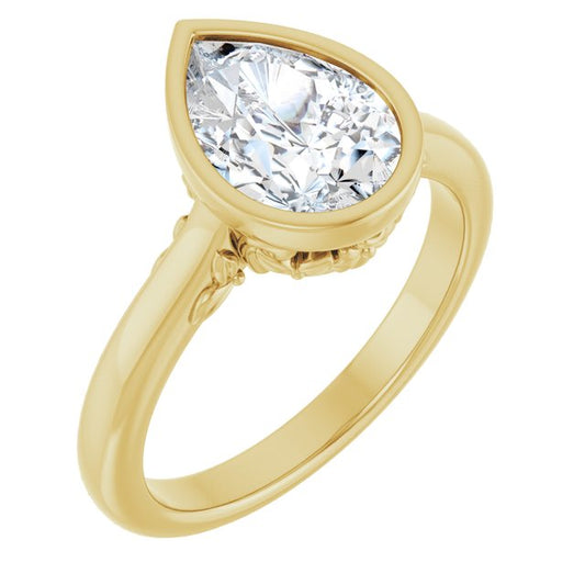 Bezel-Set Engagement Ring