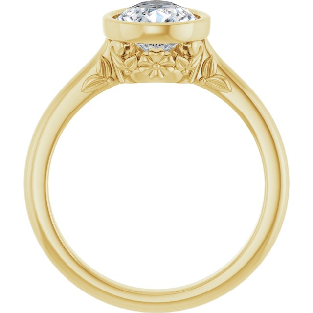 Bezel-Set Engagement Ring
