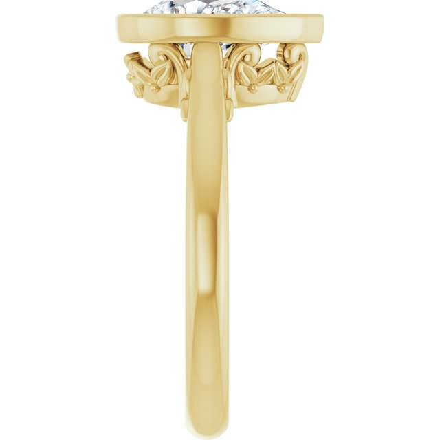 Bezel-Set Engagement Ring