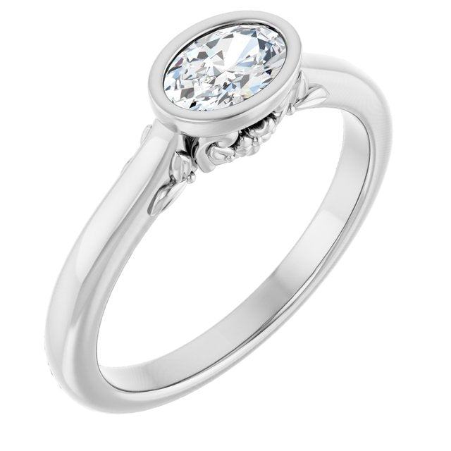 Bezel-Set Engagement Ring