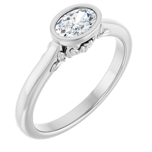 Bezel-Set Engagement Ring