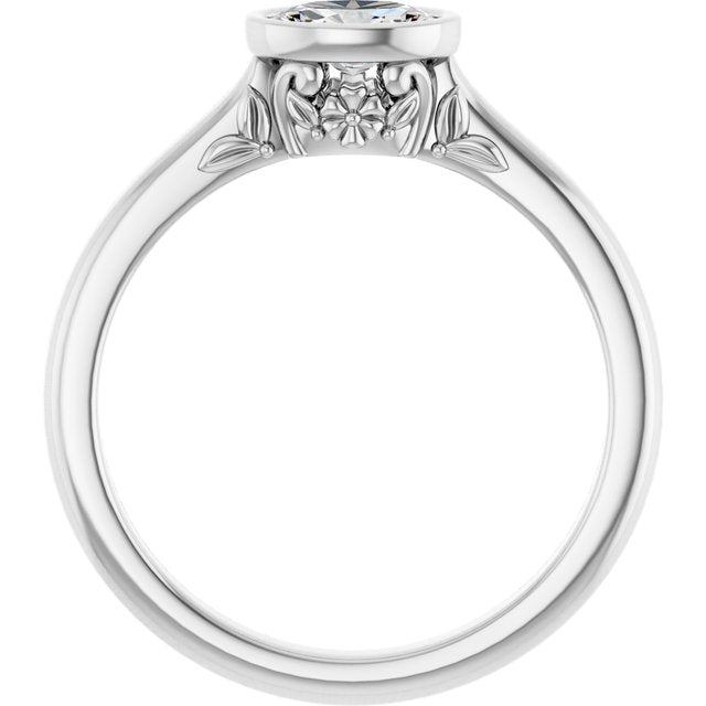 Bezel-Set Engagement Ring
