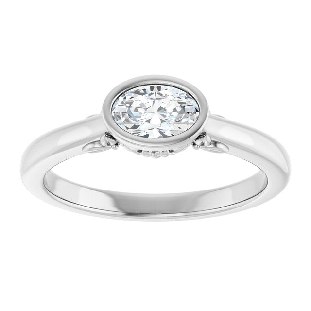 Bezel-Set Engagement Ring