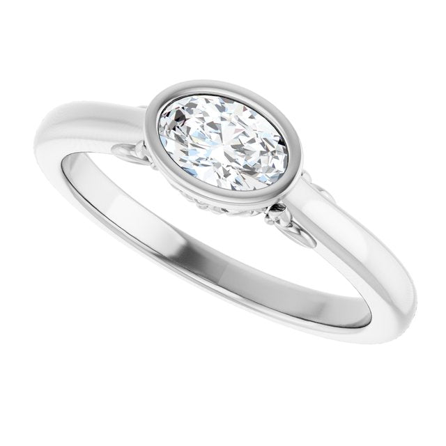 Bezel-Set Engagement Ring