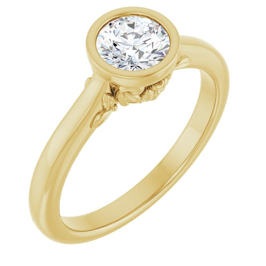 Bezel-Set Engagement Ring