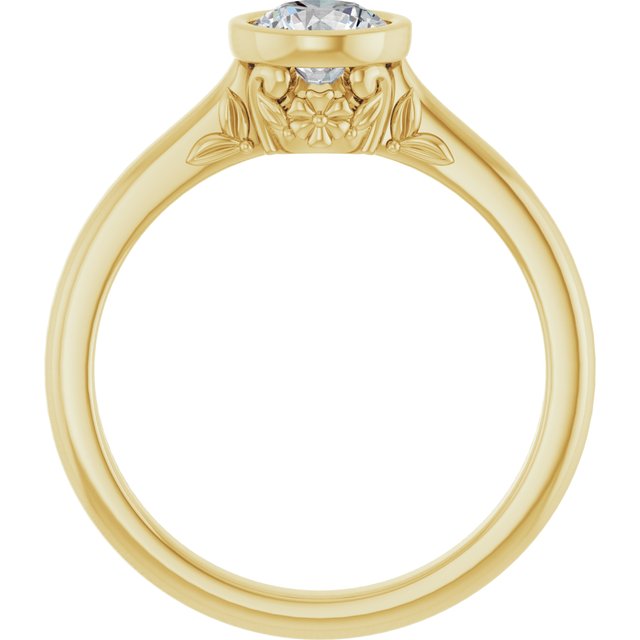 Bezel-Set Engagement Ring