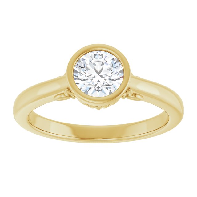 Bezel-Set Engagement Ring
