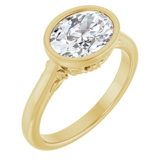 Bezel-Set Engagement Ring