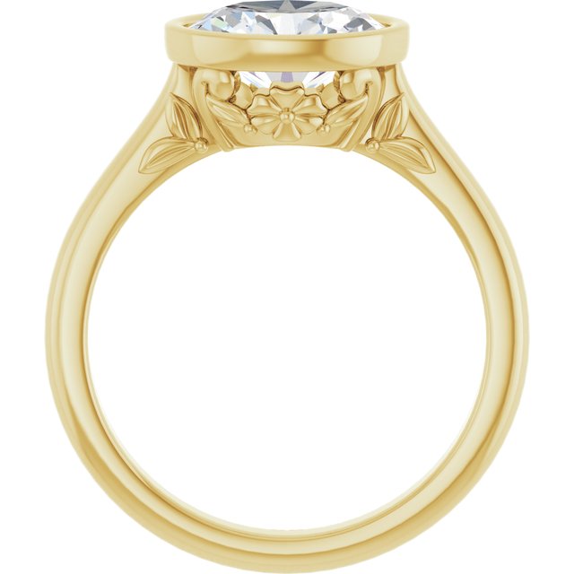 Bezel-Set Engagement Ring