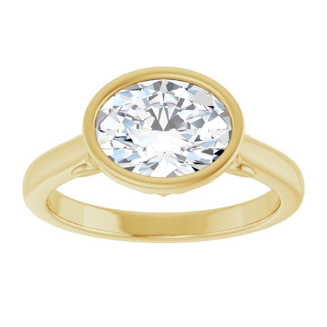 Bezel-Set Engagement Ring