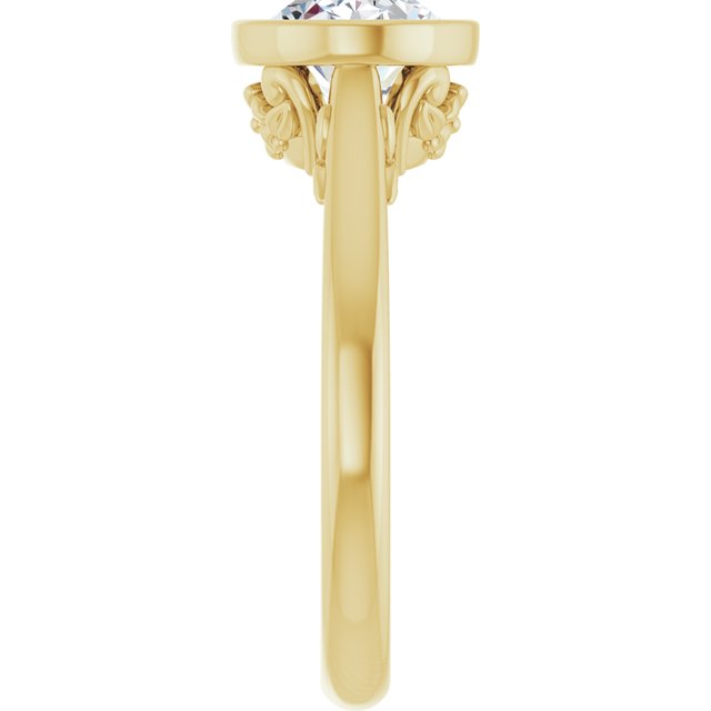 Bezel-Set Engagement Ring