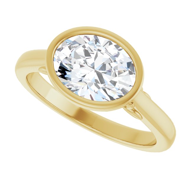 Bezel-Set Engagement Ring