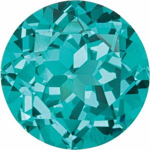 2 mm Round Faceted Lab-Grown Blue Paraiba YAG