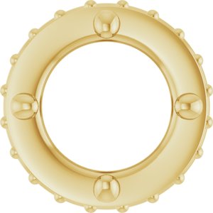 14K Yellow 6.5 mm Round Pendant Mounting