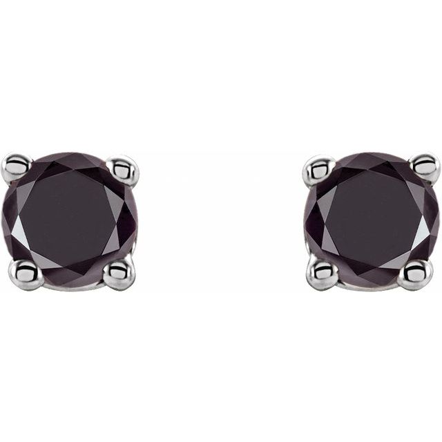 Round 4-Prong Lightweight Stud Earrings