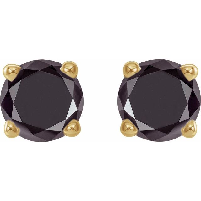 Round 4-Prong Lightweight Stud Earrings