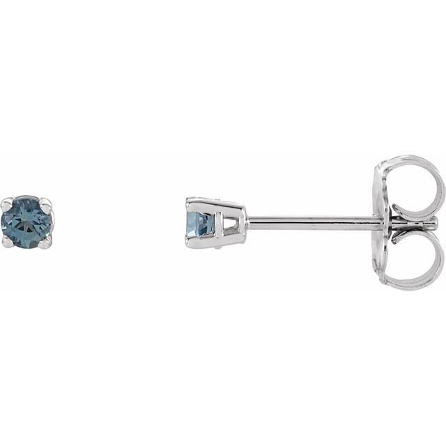 Round 4-Prong Lightweight Stud Earrings