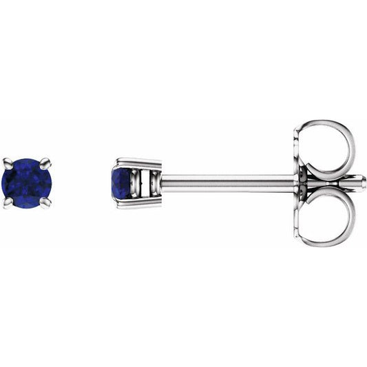 Round 4-Prong Lightweight Stud Earrings