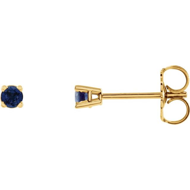 Round 4-Prong Lightweight Stud Earrings