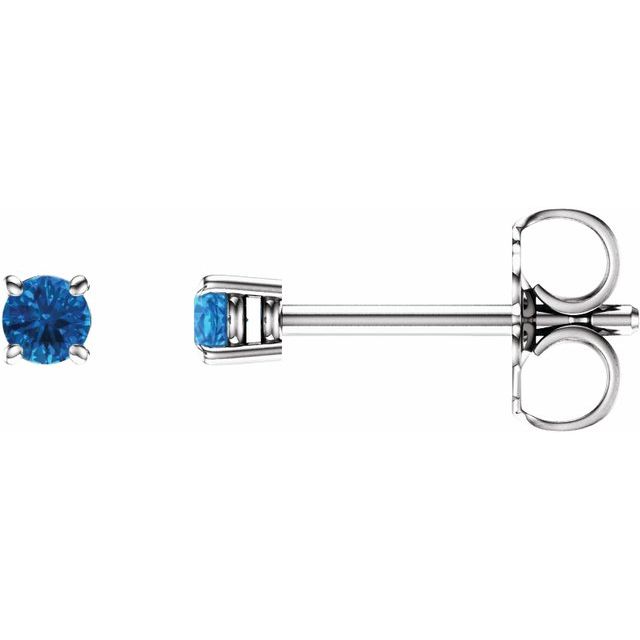 Round 4-Prong Lightweight Stud Earrings