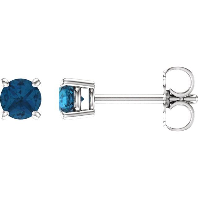 Round 4-Prong Lightweight Stud Earrings