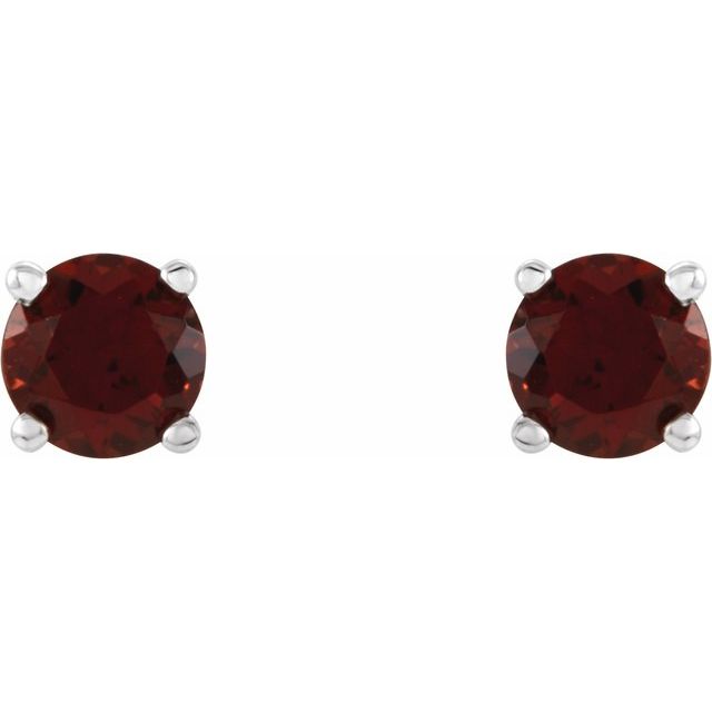 Round 4-Prong Lightweight Stud Earrings