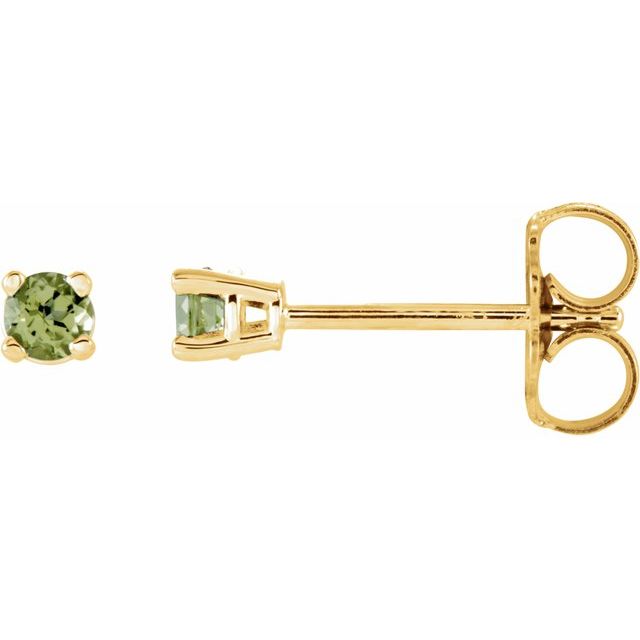 Round 4-Prong Lightweight Stud Earrings