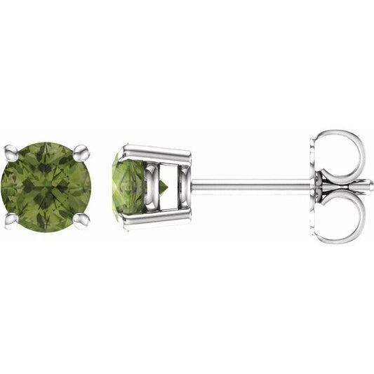 Round 4-Prong Lightweight Stud Earrings