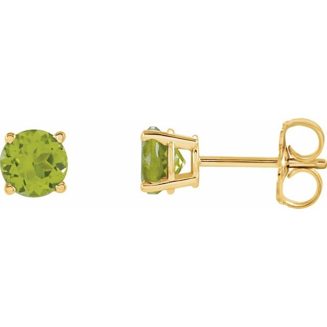 Round 4-Prong Lightweight Stud Earrings