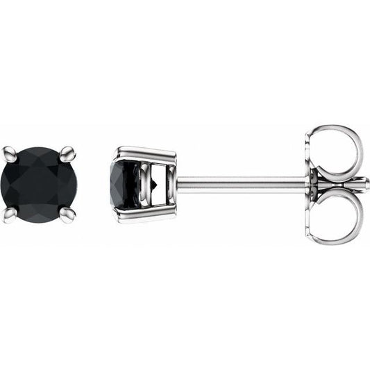 Round 4-Prong Lightweight Stud Earrings