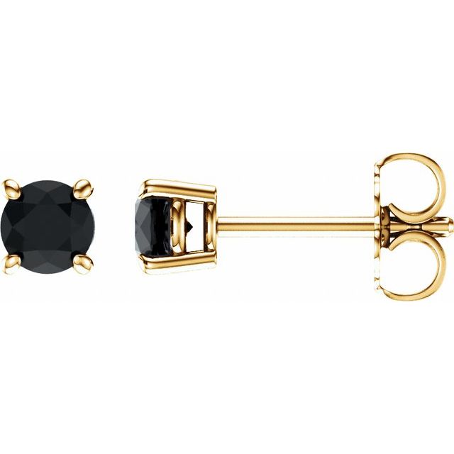 Round 4-Prong Lightweight Stud Earrings