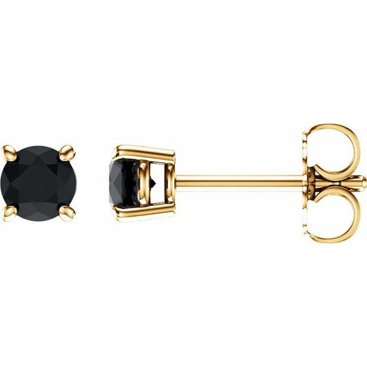 Round 4-Prong Lightweight Stud Earrings