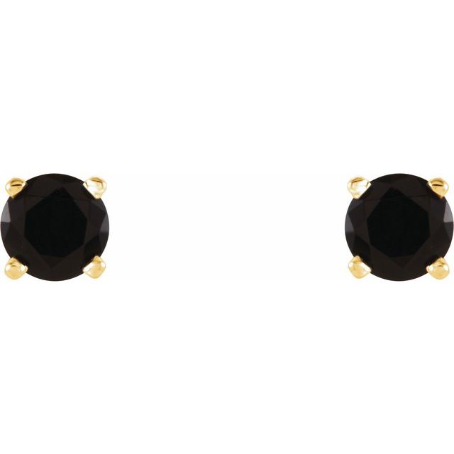 Round 4-Prong Lightweight Stud Earrings