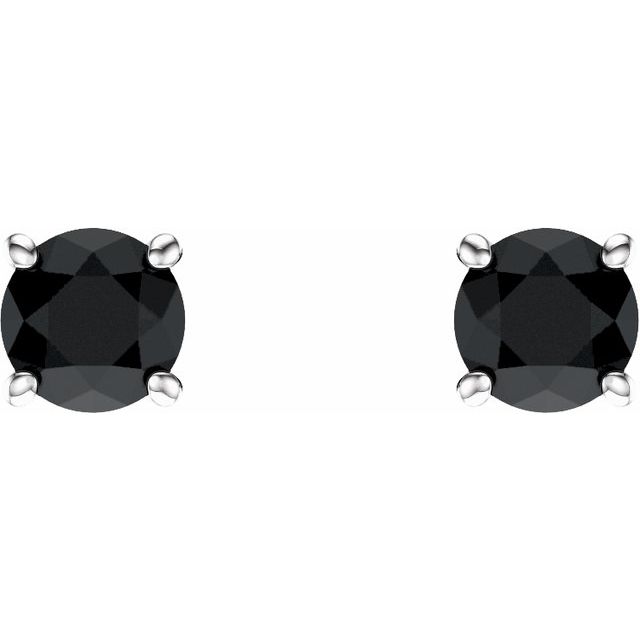 Round 4-Prong Lightweight Stud Earrings