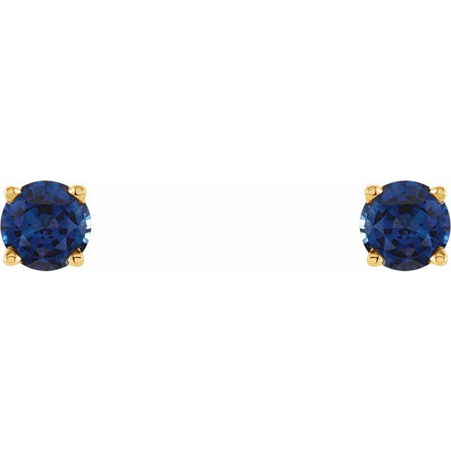 Round 4-Prong Lightweight Stud Earrings