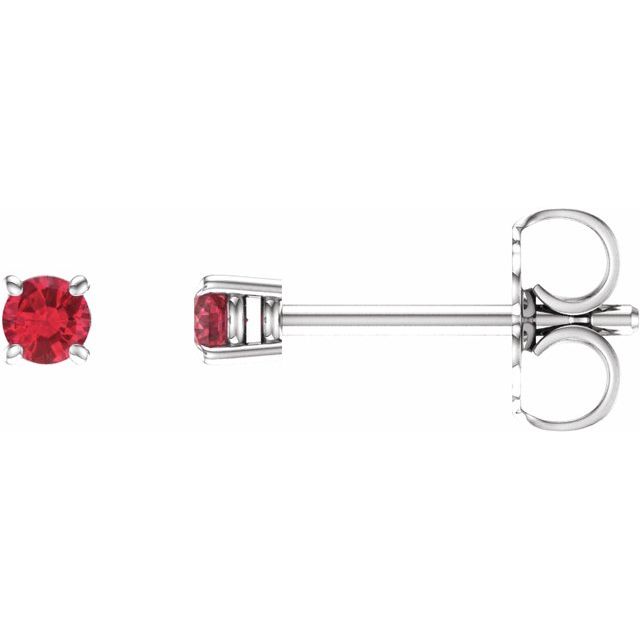 Round 4-Prong Lightweight Stud Earrings