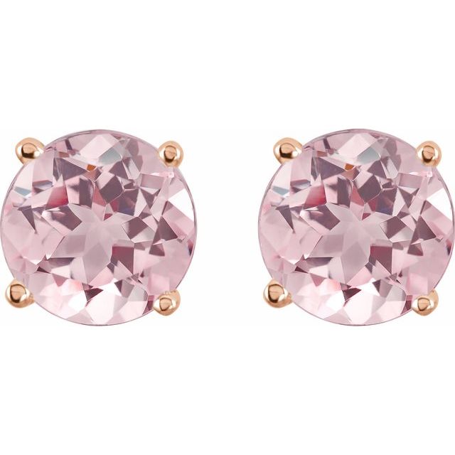 Round 4-Prong Lightweight Stud Earrings
